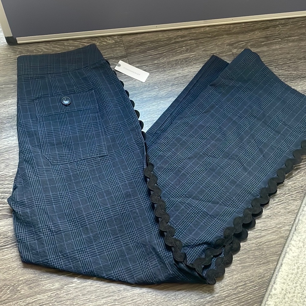 Maeve (Anthropologie) blue plain trousers